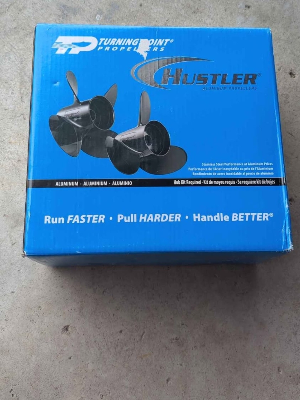 NEW Turning Point Hustler Aluminum Boat Propeller 12 x 10.5 21301010